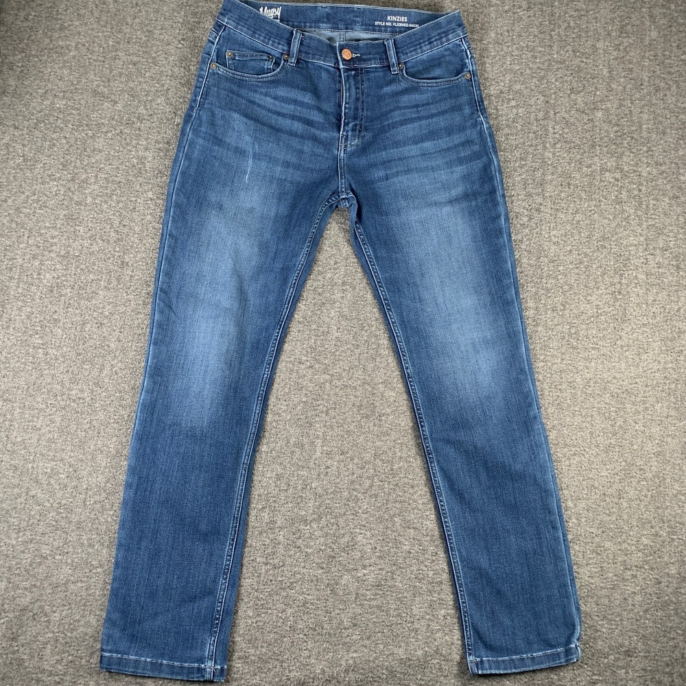 Mugsy Kinzies Jeans Men 34x31 Blue Stretch Modern